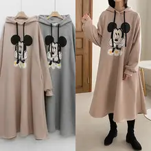 Red Mickey Mouse Hooded Hoodie Plus Size Women — feature 11