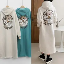 Red Mickey Mouse Hooded Hoodie Plus Size Women — feature 15
