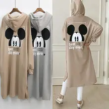 Red Mickey Mouse Hooded Hoodie Plus Size Women — feature 17