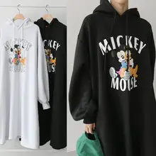 Red Mickey Mouse Hooded Hoodie Plus Size Women — feature 27