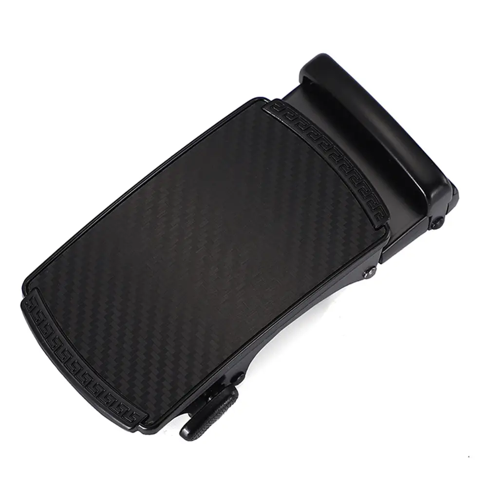 Men's Black Automatic Buckle Belt with Carbon Strap - Image 6