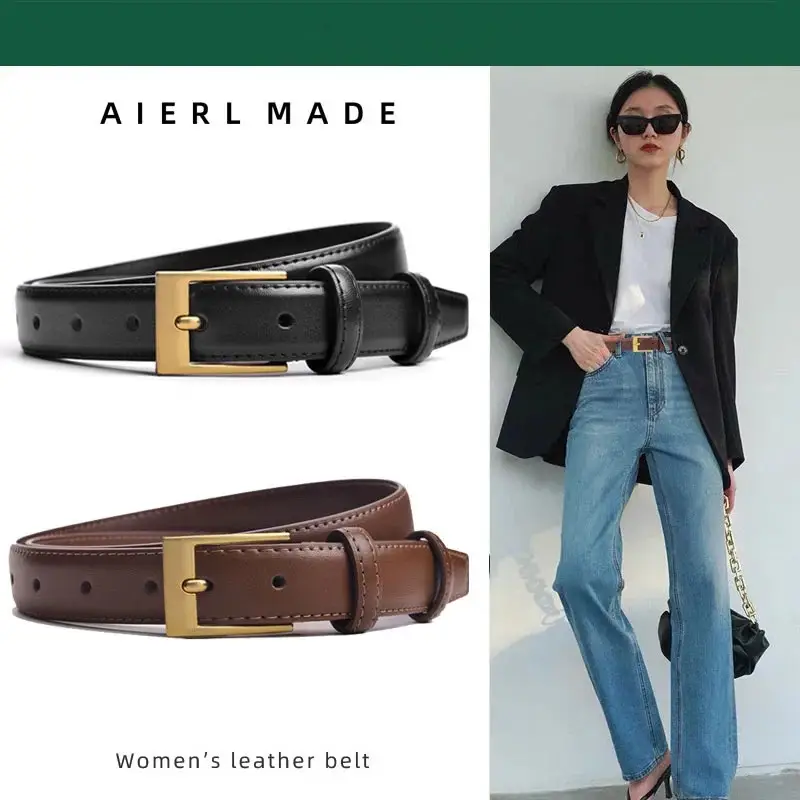 Black Genuine Leather Belt for Women 2022 New Style - Image 4