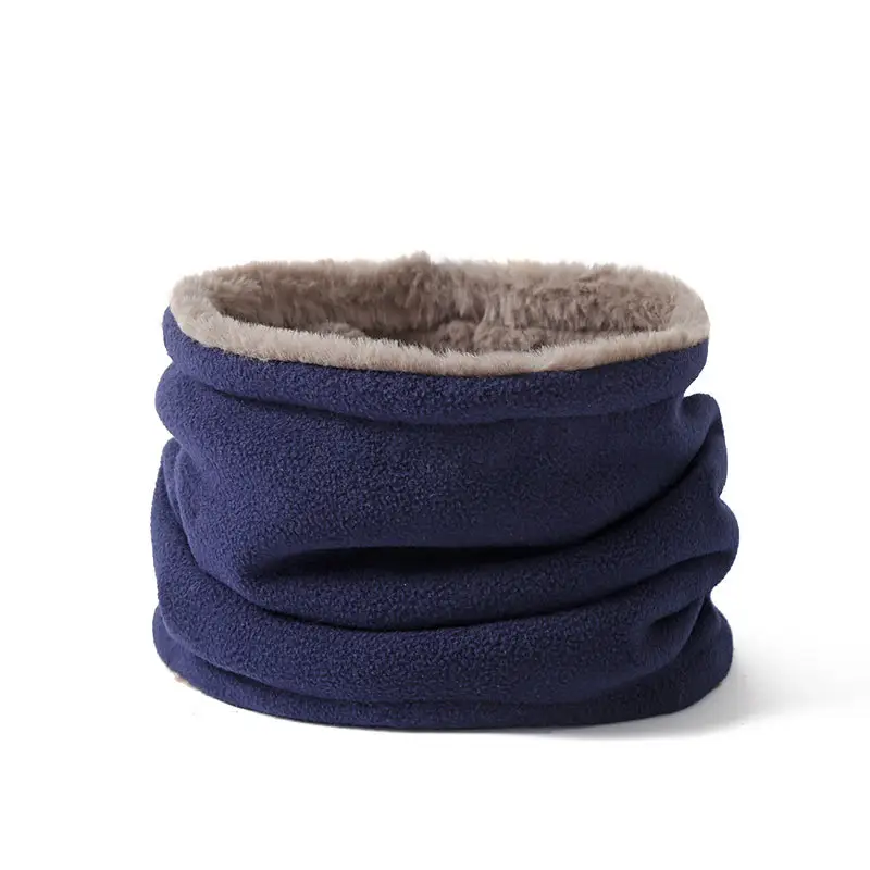 Men Winter Neck Scarf Warm Fleece Blue Adjustable - Image 11