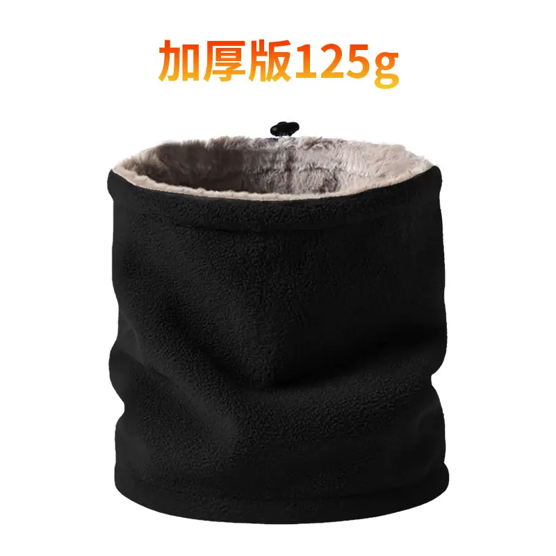 Men Winter Neck Scarf Warm Fleece Blue Adjustable — feature 12
