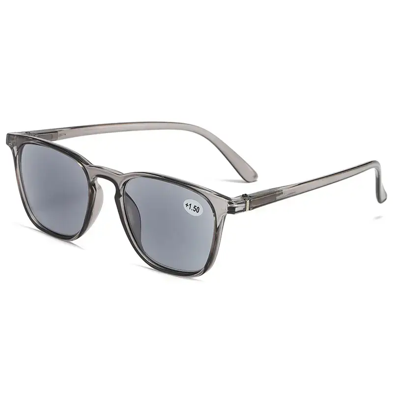 Trendy Gray UV Blocking Sun Glasses Classic Large Frame