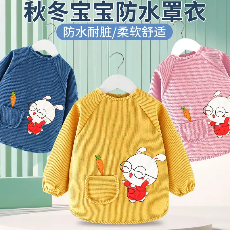 Baby's Green Cotton Hoodie with Cute Rabbit Print