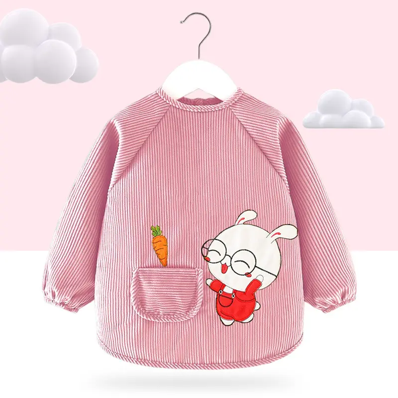 Baby's Green Cotton Hoodie with Cute Rabbit Print