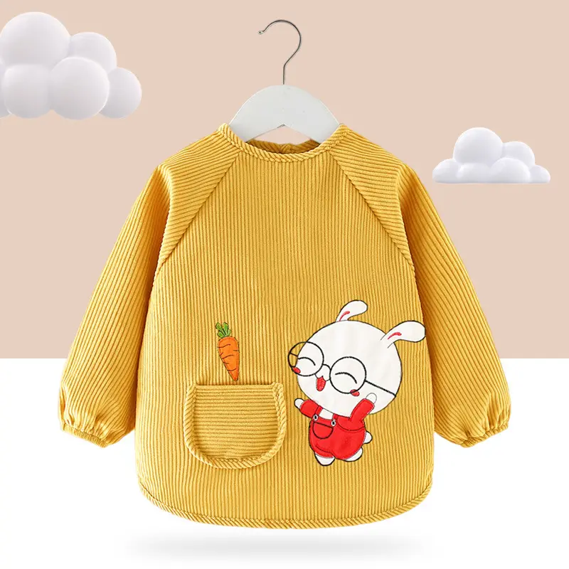 Baby's Green Cotton Hoodie with Cute Rabbit Print
