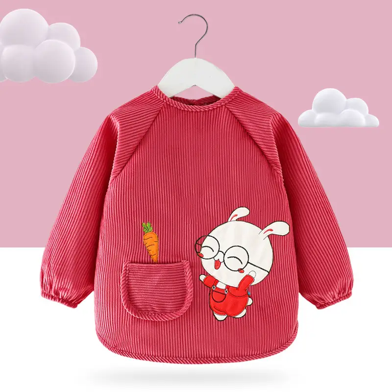 Baby's Green Cotton Hoodie with Cute Rabbit Print