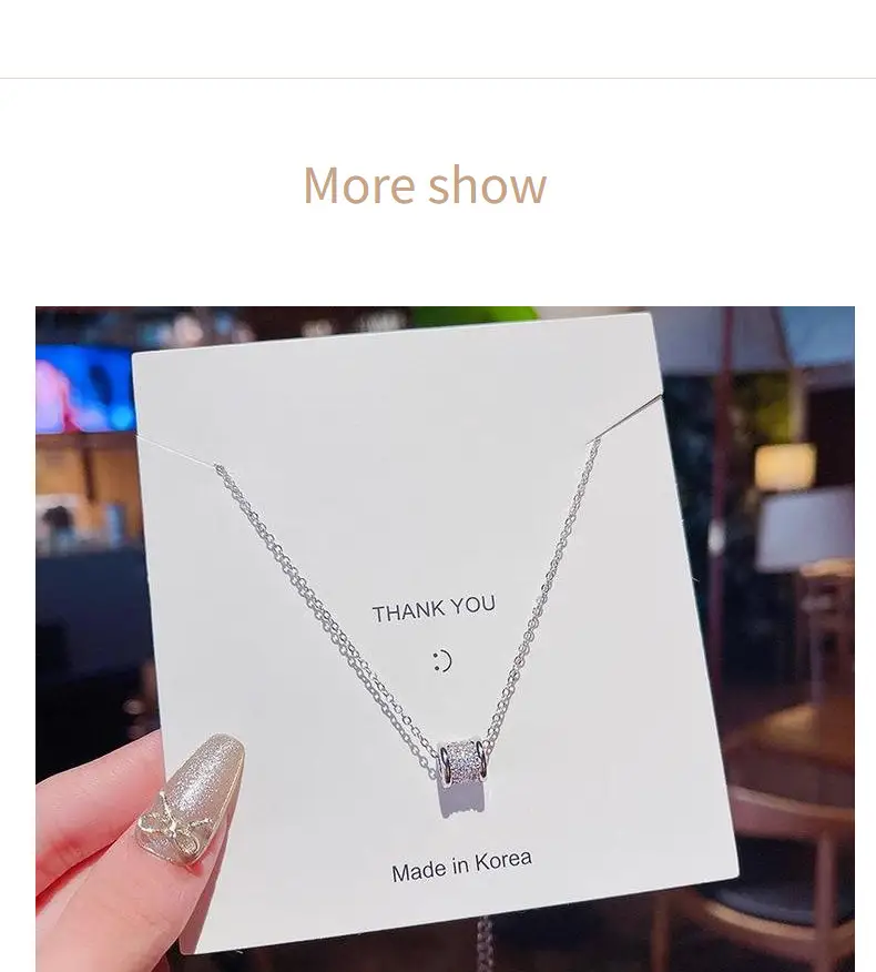 Korean Temperament Diamond Zircon Necklace for Women — feature 32