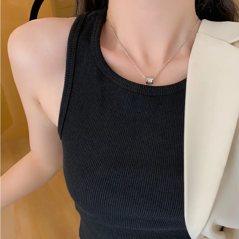 Korean Temperament Diamond Zircon Necklace for Women — feature 36