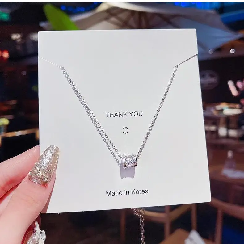 Korean Temperament Diamond Zircon Necklace for Women — feature 38