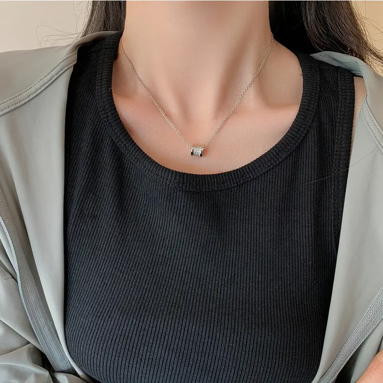 Korean Temperament Diamond Zircon Necklace for Women — feature 40