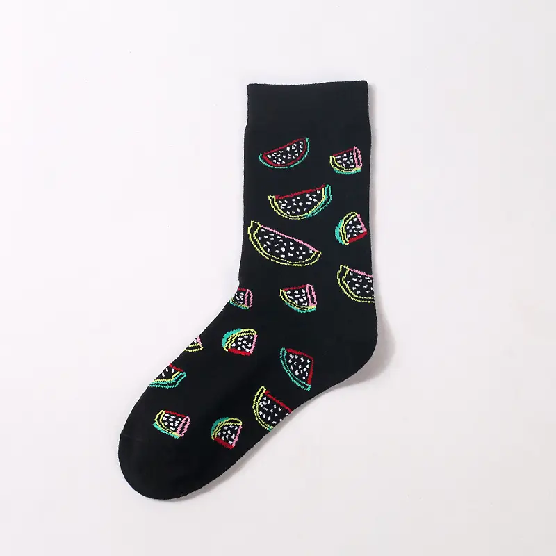Socks men's autumn and winter stockings fancy women's socks black thick socks sports cotton socks Xinjiang cotton hip hop ins fashion socks