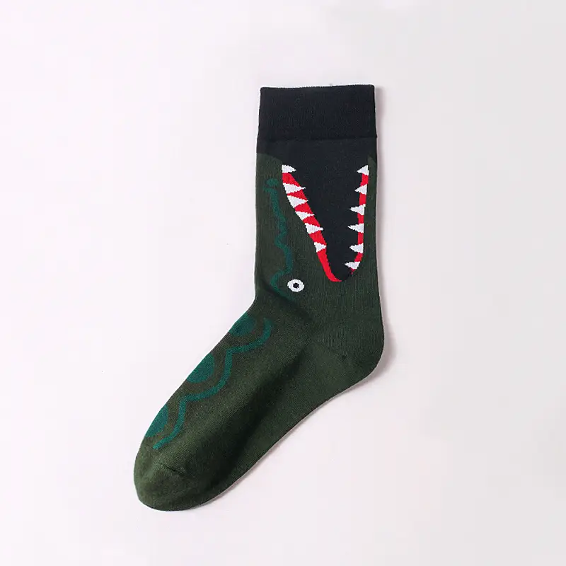 Socks men's autumn and winter stockings fancy women's socks black thick socks sports cotton socks Xinjiang cotton hip hop ins fashion socks