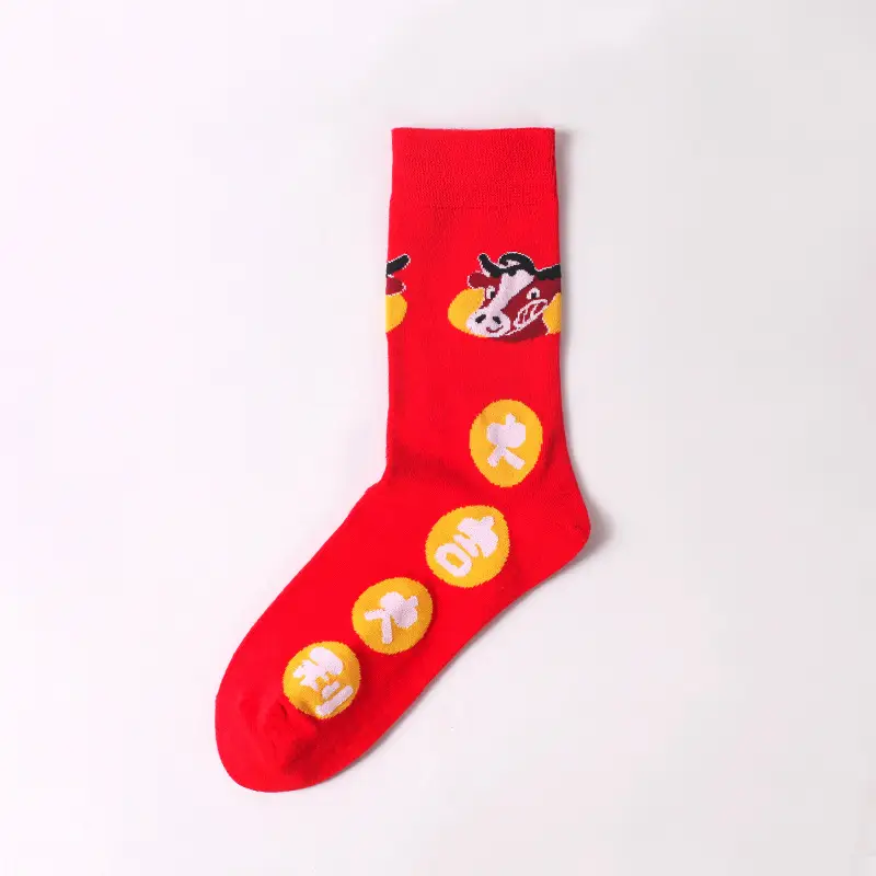 Socks men's autumn and winter stockings fancy women's socks black thick socks sports cotton socks Xinjiang cotton hip hop ins fashion socks