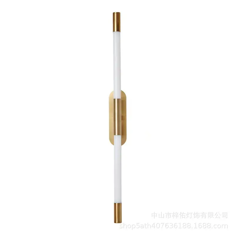 Nordic Modern Wall Lamp White Gold 100cm - Image 7