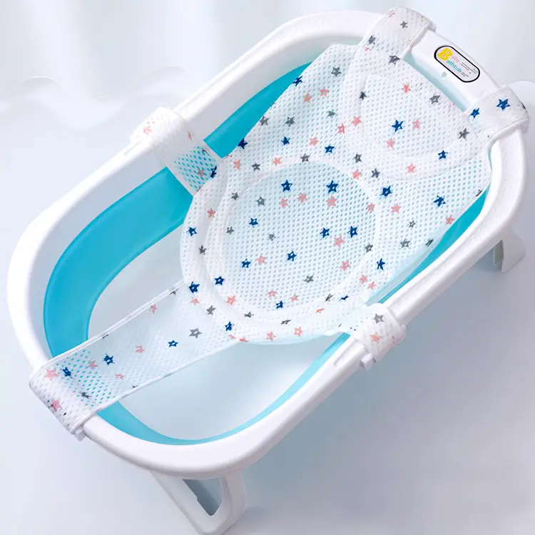 Baby Bathing Net Non-Slip Universal Newborn Cross Bathing Bag - Image 11