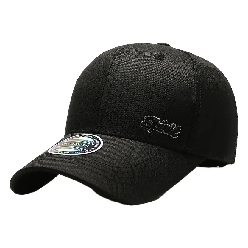 Men Grey Embroidered Baseball Cap Autumn Casual