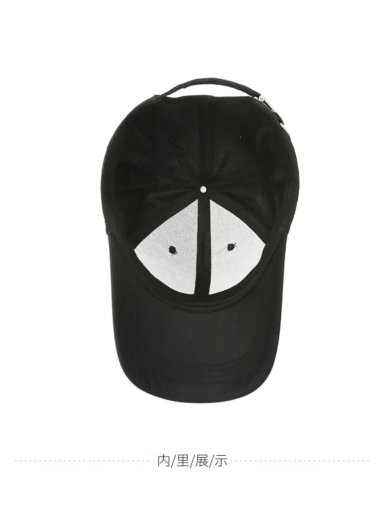 Men Grey Embroidered Baseball Cap Autumn Casual — feature 10