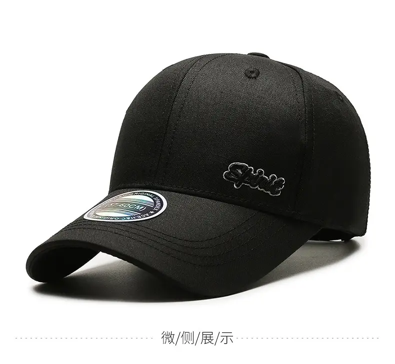 Men Grey Embroidered Baseball Cap Autumn Casual — feature 6