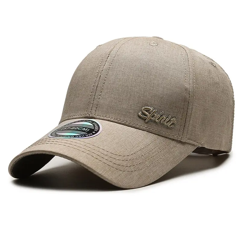 Men Grey Embroidered Baseball Cap Autumn Casual - Image 4
