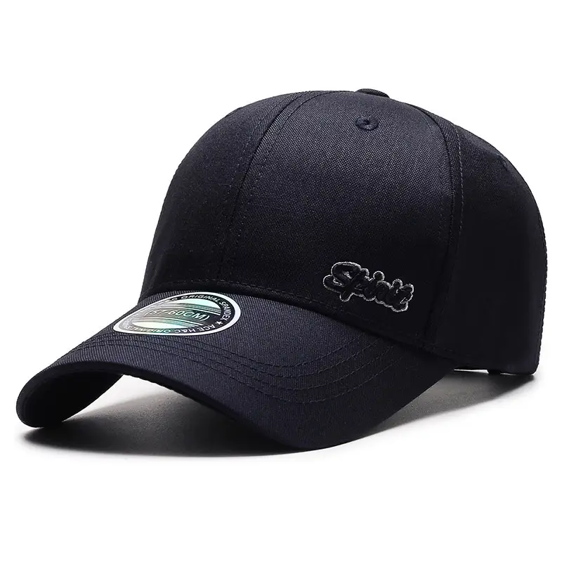 Men Grey Embroidered Baseball Cap Autumn Casual - Image 6