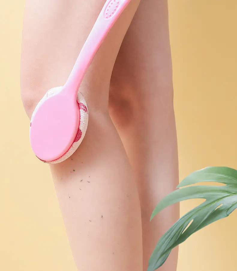 Pink Hair Brush with Long Handle for Bathing — feature 10