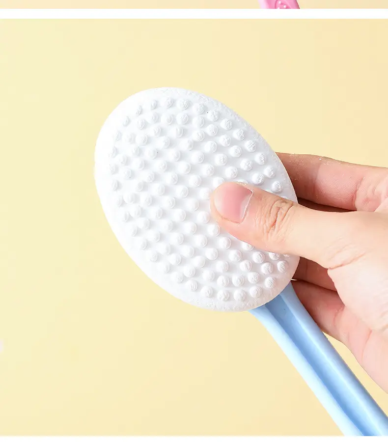 Pink Hair Brush with Long Handle for Bathing — feature 19