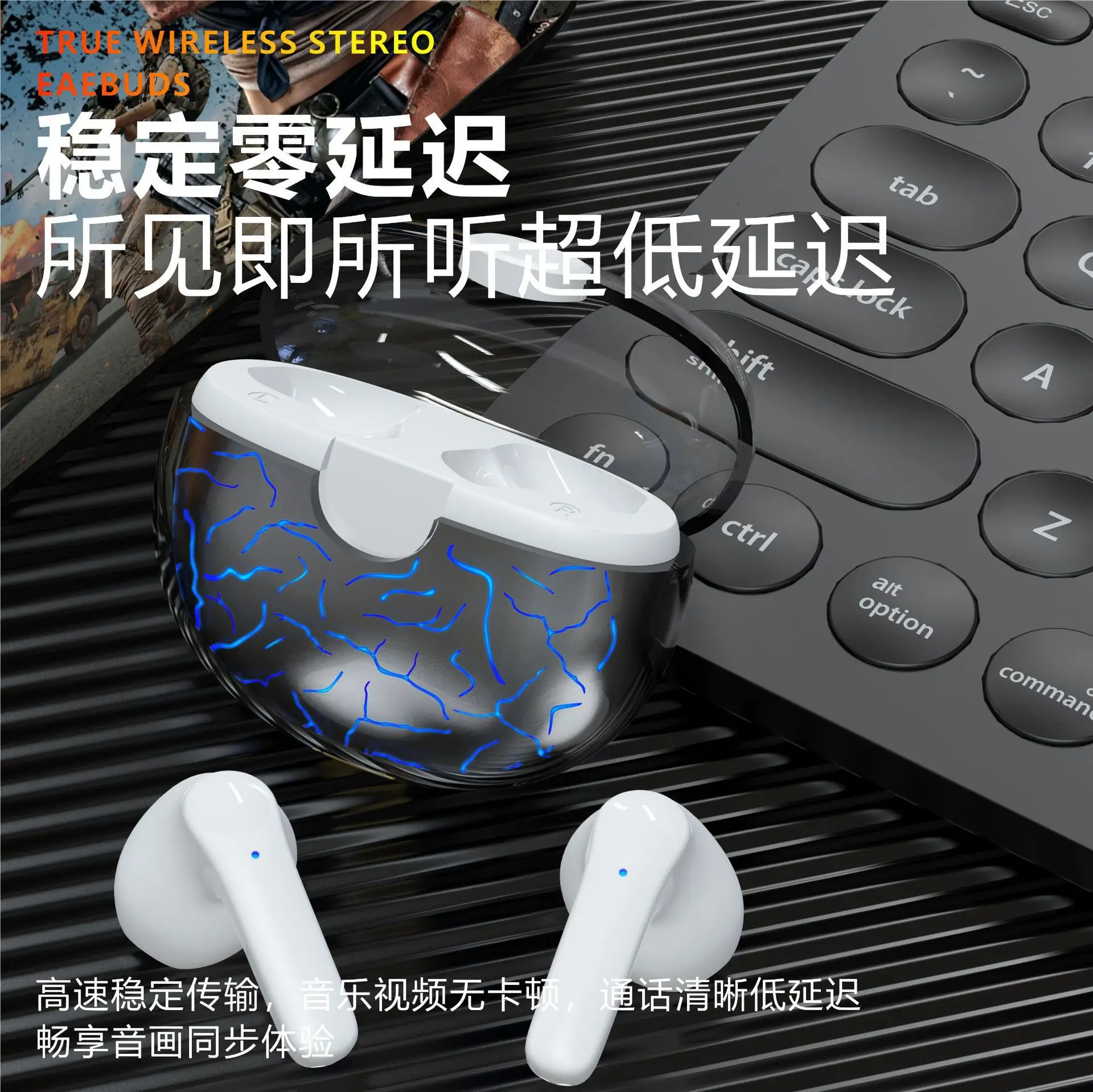 Wireless Binaural Bluetooth Headset with Colorful Design - Image 4