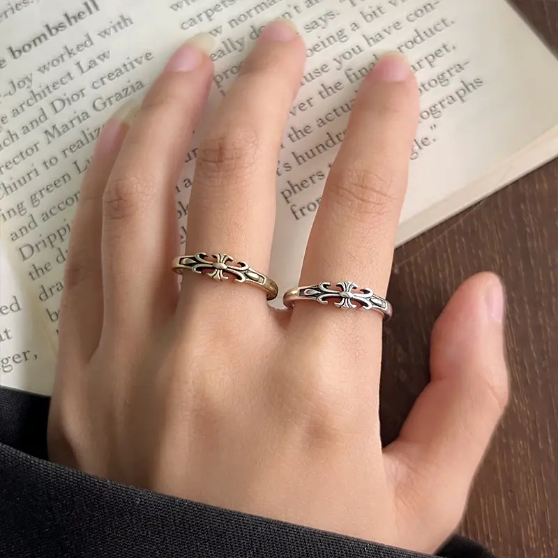 925 Silver Cross Design Ring for Women — feature 16