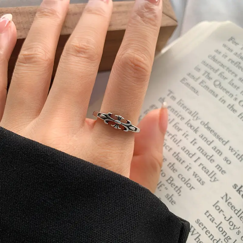 925 Silver Cross Design Ring for Women — feature 22