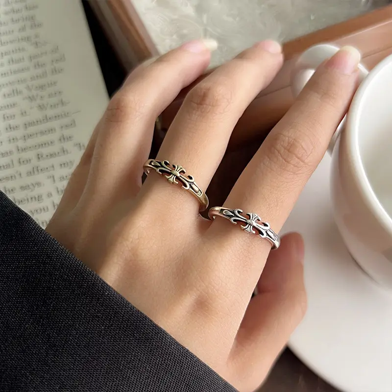 925 Silver Cross Design Ring for Women — feature 6