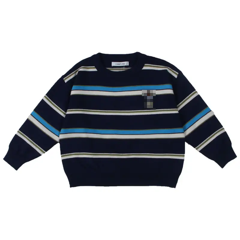 Kids Striped Sweater Bear Sweater Korean Style - Image 7