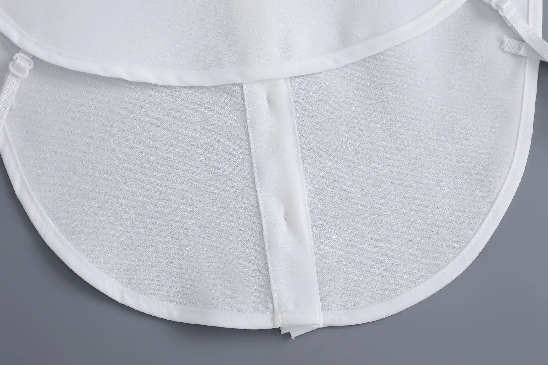 White Chiffon Fake Collar Shirt for Women — feature 19