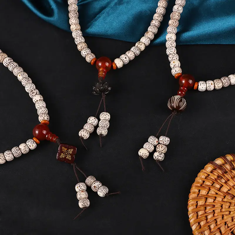 Hainan Xingyue 108 High Density Smooth White Bodhi Seeds Bracelet - Image 6