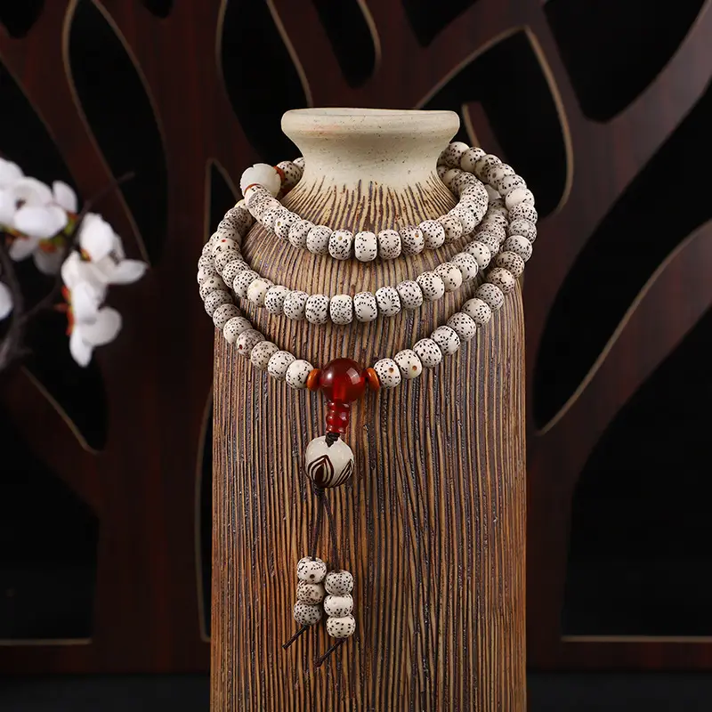 Hainan Xingyue 108 High Density Smooth White Bodhi Seeds Bracelet - Image 3