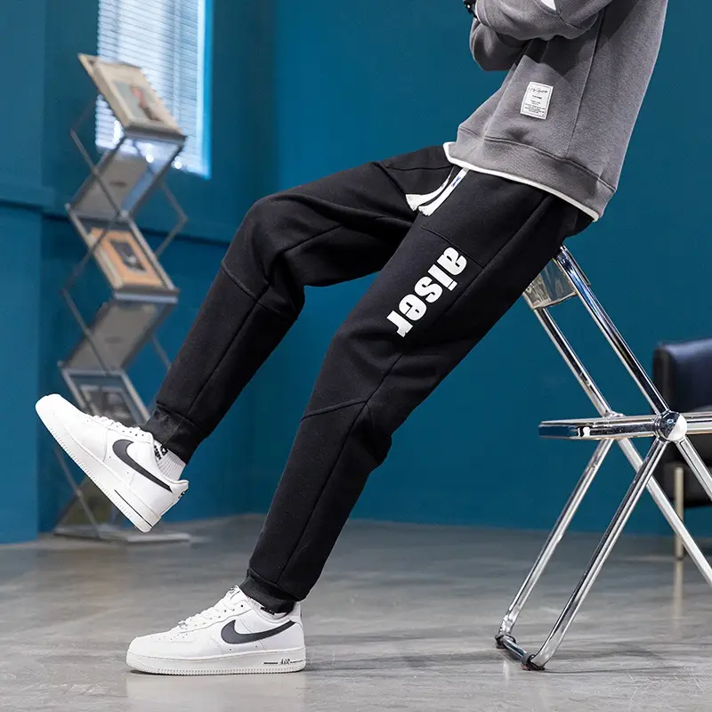 Men's Grey Sweatpants for Spring Autumn 13 Teenagers - Image 10