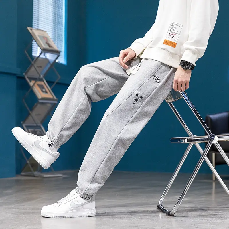 Men's Grey Sweatpants for Spring Autumn 13 Teenagers - Image 12