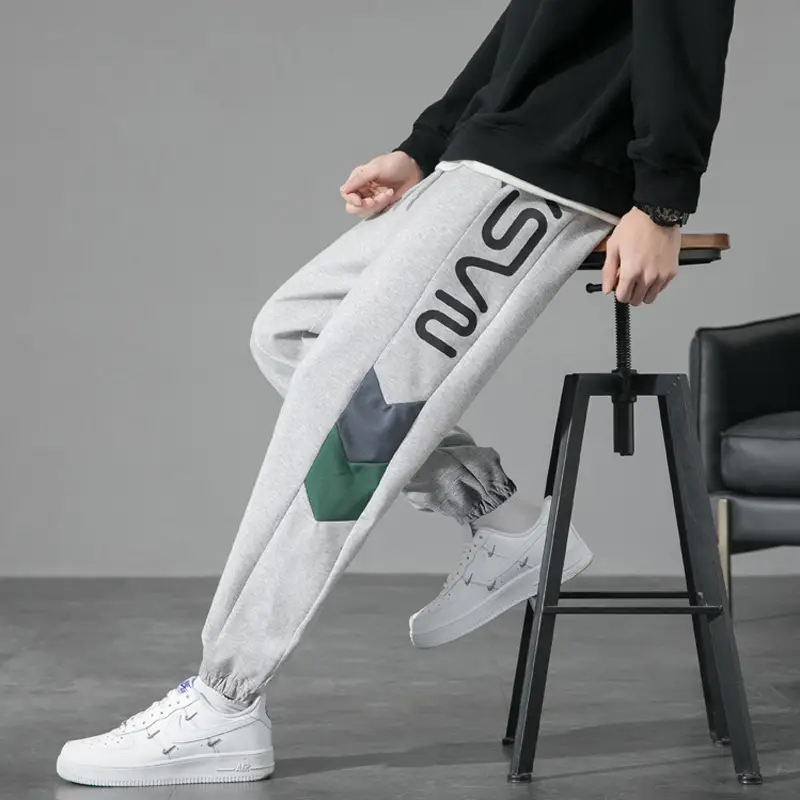 Men's Grey Sweatpants for Spring Autumn 13 Teenagers - Image 2