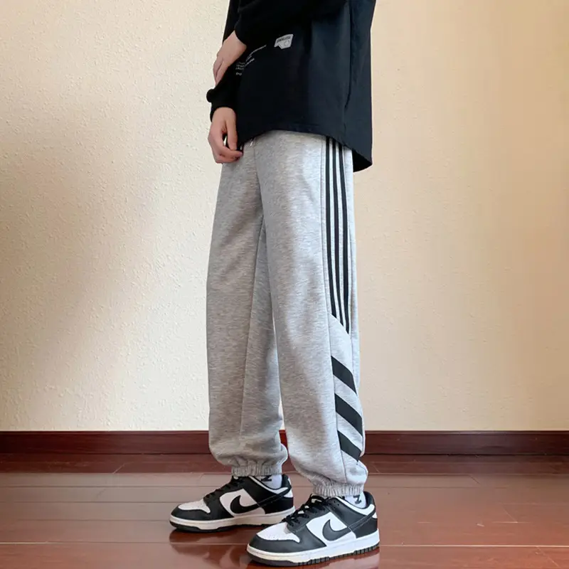 Men's Grey Sweatpants for Spring Autumn 13 Teenagers - Image 3