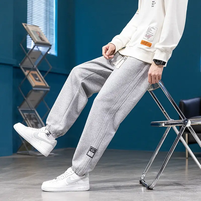 Men's Grey Sweatpants for Spring Autumn 13 Teenagers - Image 5