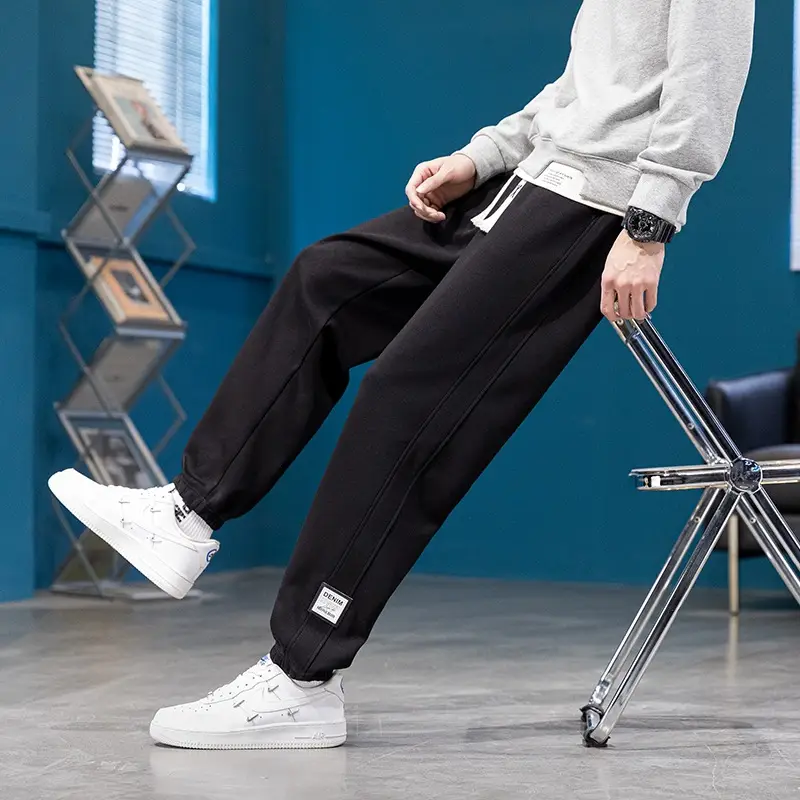 Men's Grey Sweatpants for Spring Autumn 13 Teenagers - Image 6