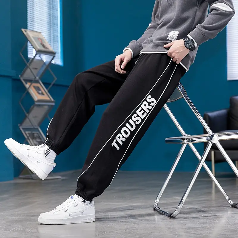 Men's Grey Sweatpants for Spring Autumn 13 Teenagers - Image 7
