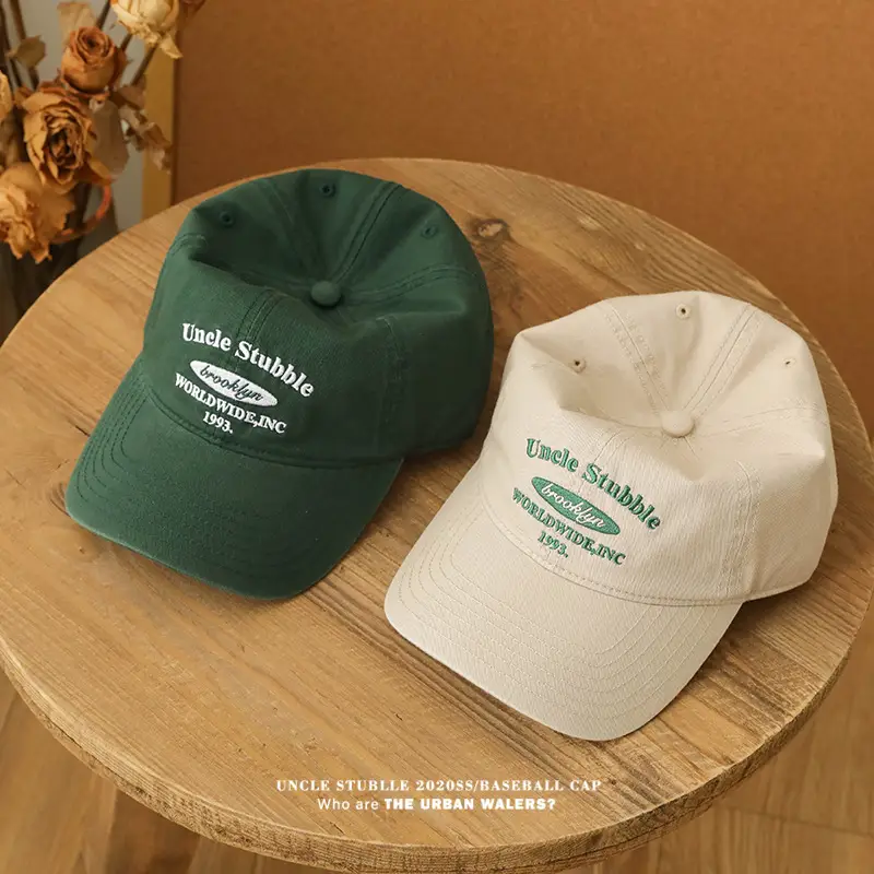 Stubble Uncelebrated Green Embroidered Baseball Cap Men Women