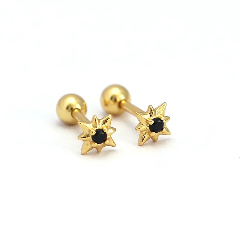 Sterling Silver Star Earrings for Women - Image 15