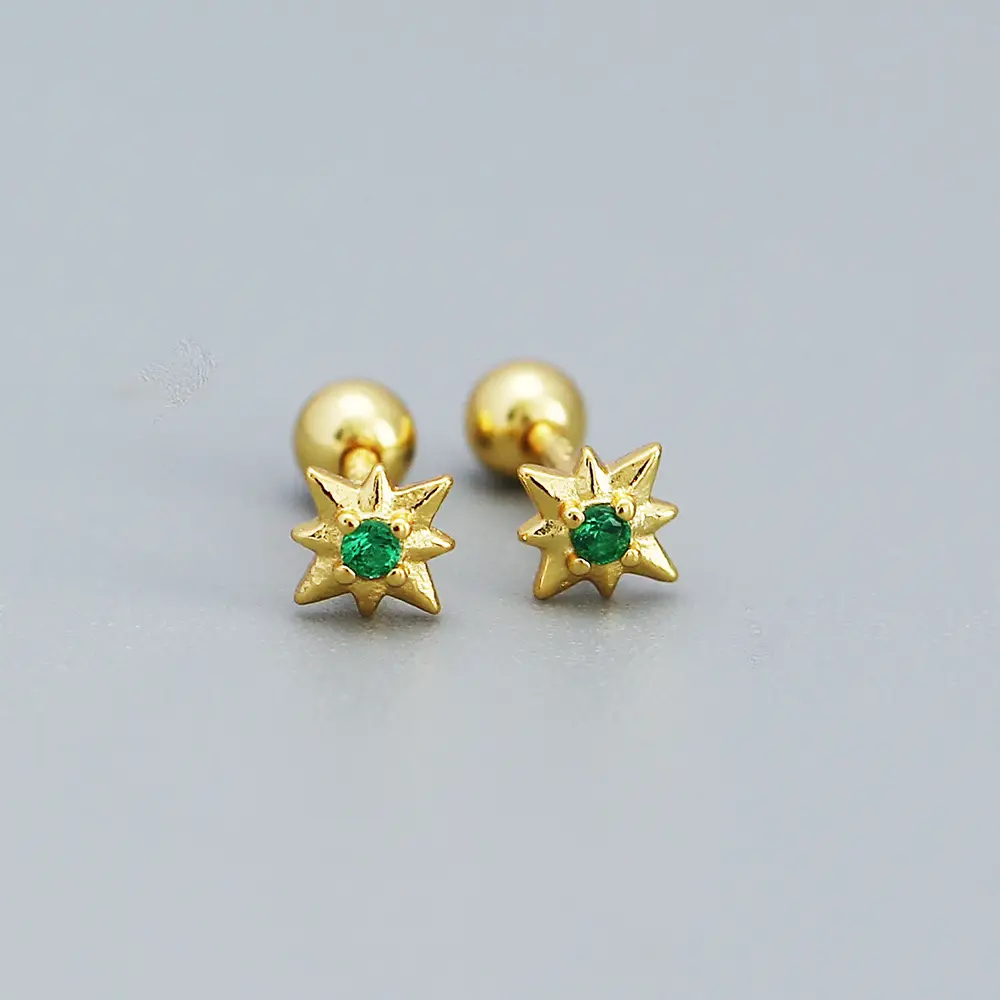 Sterling Silver Star Earrings for Women - Image 8