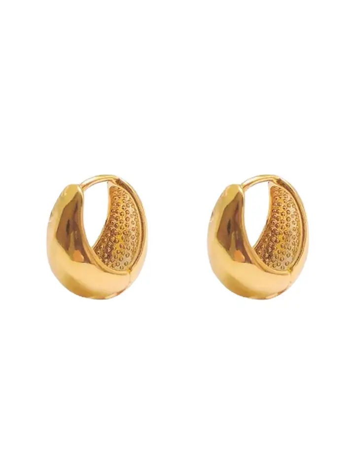 Copper Plated Ear Buckle Women's Ring Earrings - Image 5