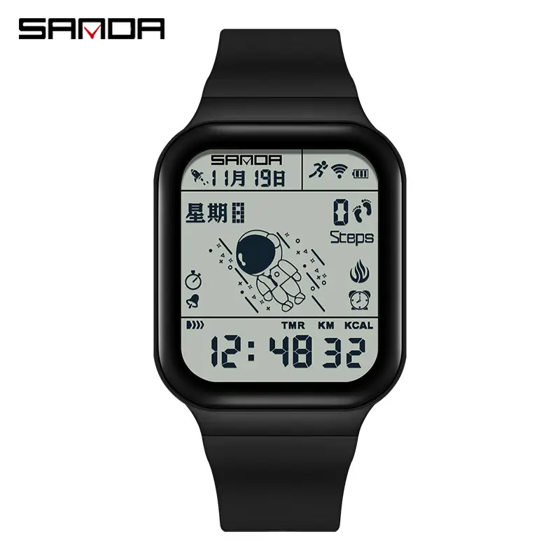 Sanda Astronaut Series 100 Calorie Electronic Watch for Men - Image 2