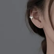 Moonstone Butterfly Ear Clip with Chain — feature 11